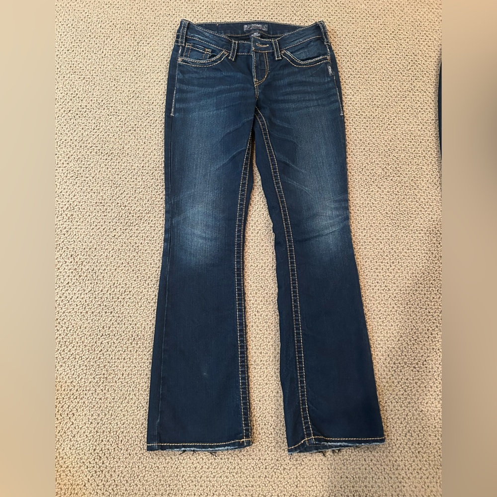 Aiko Dark Indigo Skinny Jeans by Silver